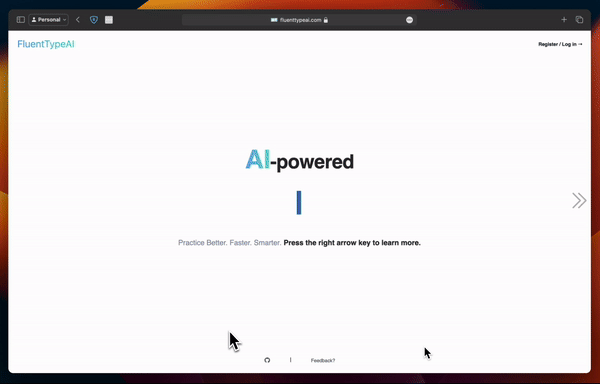Animated GIF showing how the app works